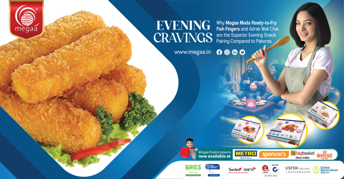 EVENING CRAVINGS Why Megaa Moda Ready-to-Fry Fish Fingers and Adrak Wali Chai are the Superior Evening Snack Pairing Compared to Pakoras