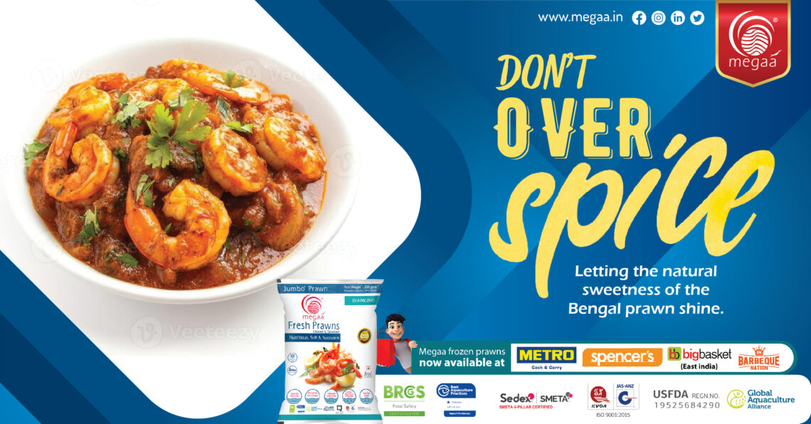 Don't Over-Spice Letting the natural sweetness of the Bengal prawn shine.